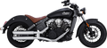 VANCE & HINES 3" Twin Slash Slip-On Mufflers - Chrome Indian Scout  2015-2022 18323 1801-1528