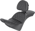 SADDLEMEN Explorer Seat - Lattice Stitched - With Backrest 818-33-030LS