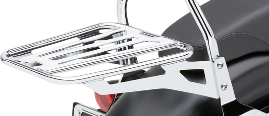 COBRA Sissy Bar Luggage Rack - Chrome - Tubular N/F FXDWG NODELS 602-3500