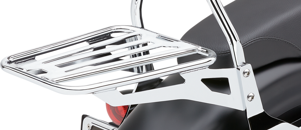 COBRA Sissy Bar Luggage Rack - Chrome - Tubular WRONG PHOTO 19 FATBOOK 602-3502