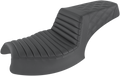 SADDLEMEN Step Up Seat - Front Tuck-n'-Roll/Rear Lattice - Black - Challenger I20-06-176
