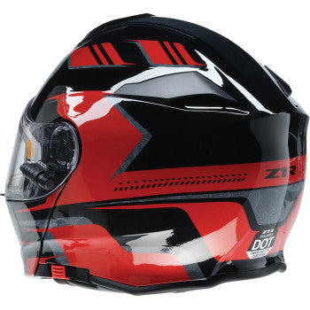 Z1R Solaris 2.0 Helmet - First Tracks - Electric - Dual Pane - Black/Red - Medium 0120-0827