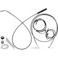 FAT BAGGERS INC. EZ Install Kit - 13"/14" Handlebars - Upper Clutch - Full Length - Braided Stainless Steel 249014