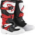 ALPINESTARS Youth Tech3S Boots - White/Black/Red - US 3 2014024-2030-3
