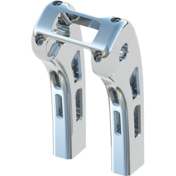 MAGNUM SHIELDING Ghost Risers - Softail Display Clamp - 8" - Chrome 3R-0108