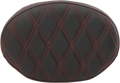 DRAG SPECIALTIES Backrest Pad - Oval - Double Diamond - Red Thread 0822-0430