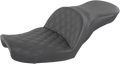 SADDLEMEN Explorer Seat - Lattice Stitched - Dyna 896-04-029LS