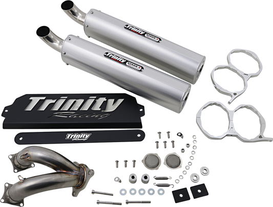 TRINITY RACING RZR Pro XP Muffler - Brushed TR-4173S