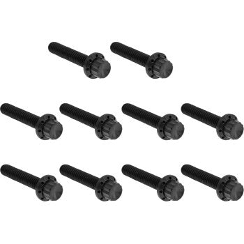 ARLEN NESS Bolt Kit - Cam Cover/Point Cover - Titanium - 12-Point - Black 300-987