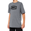 100% Youth Icon T-Shirt - Heather Gray - Large 20001-00010
