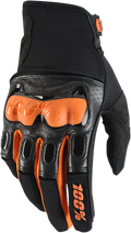 100% Derestricted Gloves - Black/Orange - Small 10007-054-10