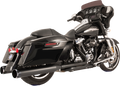S&S CYCLE El Dorado Dual Exhaust System - Black - Black Thruster 550-0700C