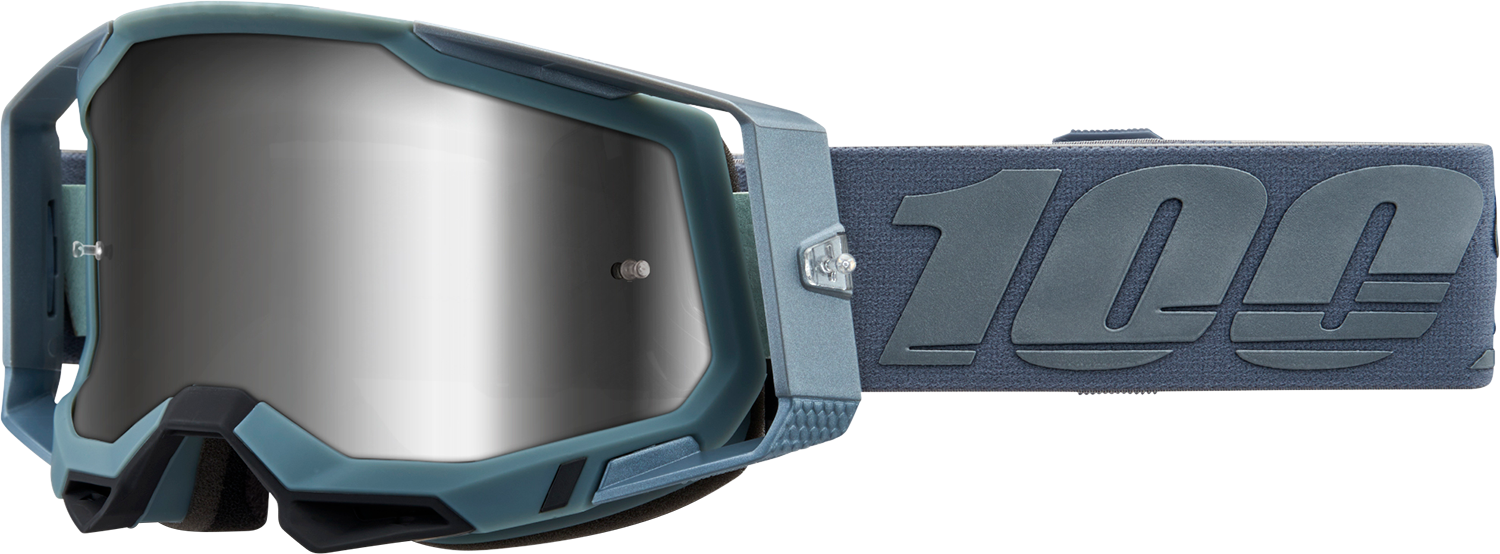 100% Racecraft 2 Goggles - Battleship - Silver Mirror 50010-00017