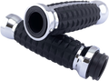 DRAG SPECIALTIES Grips - Grenade - TBW - Chrome H17-05C6CT