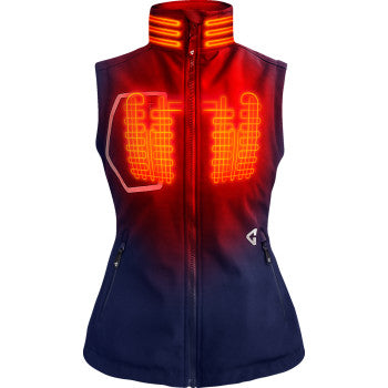 GERBING HEATED CLOTHING Women's 7V Torrid Softshell Heated Vest 2.0 - Navy - Medium GERTVST7VWNM