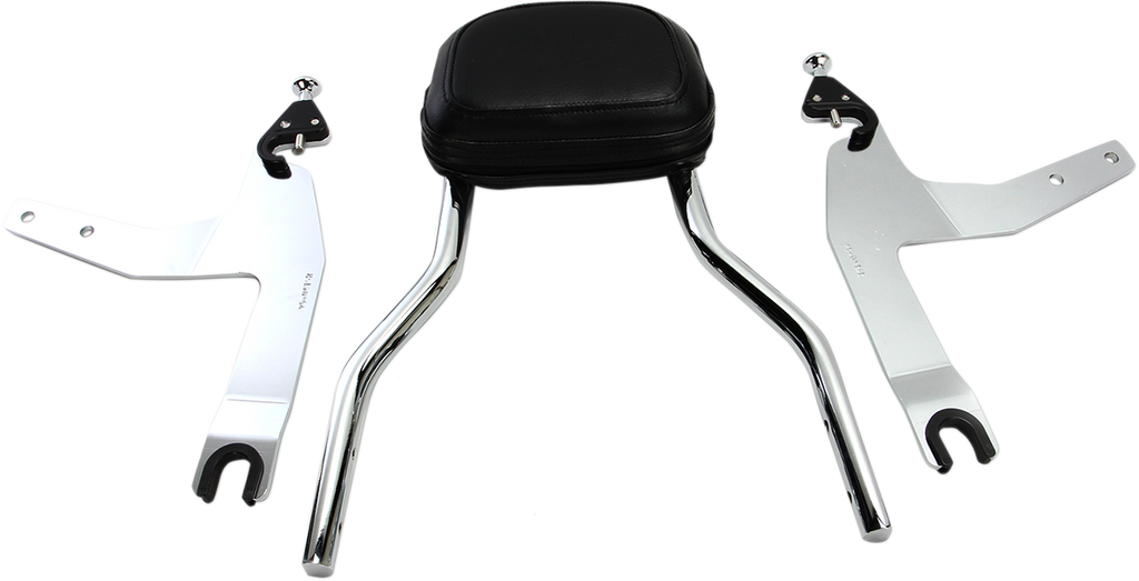 COBRA Backrest Kit - 14" - Chrome - Softail 602-2002