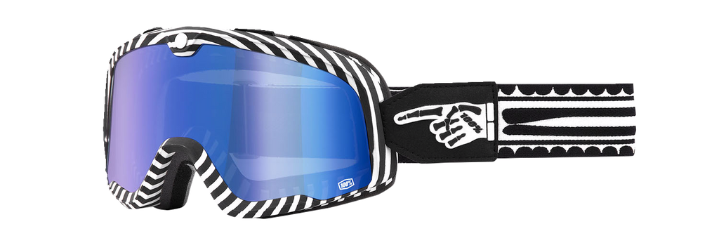 100% Barstow Goggles - Death Spray - Blue Mirror 50000-00002