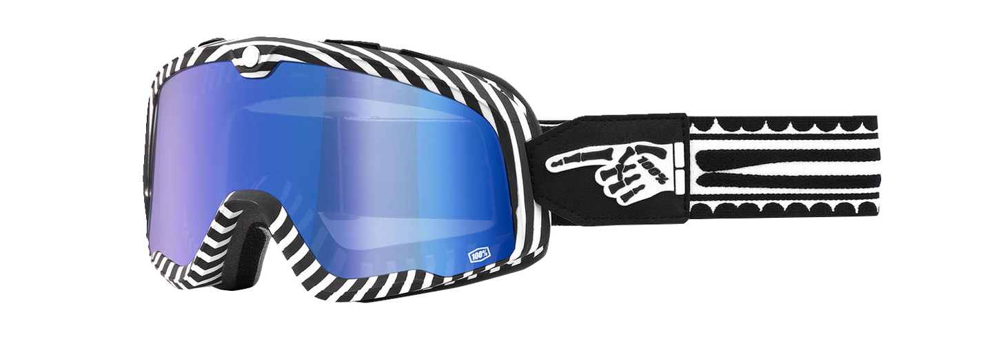 100% Barstow Goggles - Death Spray - Blue Mirror 50000-00002