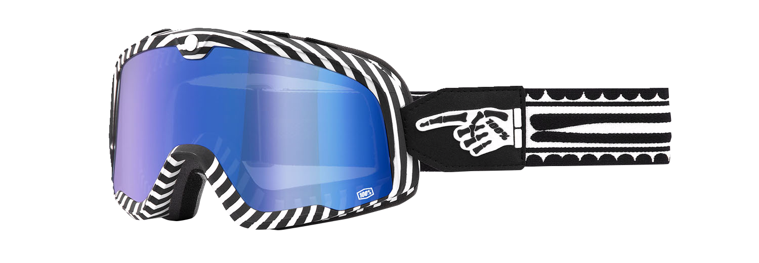 100% Barstow Goggles - Death Spray - Blue Mirror 50000-00002