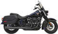 BASSANI XHAUST 2:1 Exhaust - Black Softail Heritage/Deluxe/l Sport Glide  2018-2023  1S91RB