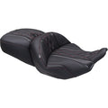 MUSTANG Deluxe One-Piece, 2-Up Seat - Diamond - Dark Cherry Stitch - FLT/FLH '23-'25 89411DC