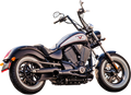 TRASK Hot Rod 2:1 Exhaust - Black - Victory TM-3034BK