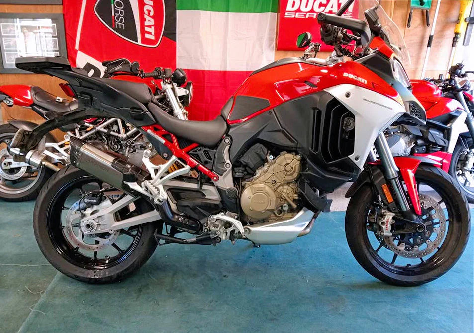 Vandemon Ducati Multistrada V4 Titanium Slip-on & Optional Link Pipe & Front Headers DUCV4MTSTIEXHSYSA VA-118