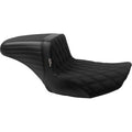 LE PERA Kickflip Seat - Double Diamond Stitch w/ Gripp Tape - FLH/FLT '23-'24 LV-597DDGP