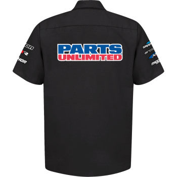 THROTTLE THREADS Parts Unlimited House 25 Shirt - Black - 3XL PSU38ST24BK3R
