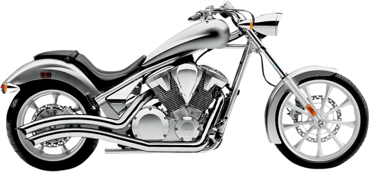 COBRA Speedster Swept Exhaust - Chrome - VT1300 1233