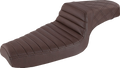 SADDLEMEN Step-Up Seat - Front Tuck-n-Roll/Rear Lattice Stitch - Brown 879-03-176BR