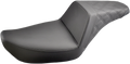 SADDLEMEN Step Up Seat - Rear Lattice Stitched - Black - FXD 896-04-173