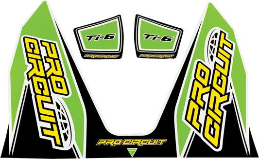 PRO CIRCUIT Ti-6 Decal - Green DC22TI6-GRN