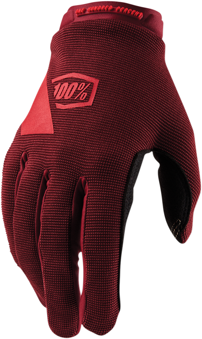 100% Women's Ridecamp Gloves - Brick - Large 11018-060-10