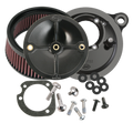 S&S Cycle 08-17 Touring/16-17 Softail Models Stealth Air Cleaner Kit w/o Cover 170-0301B