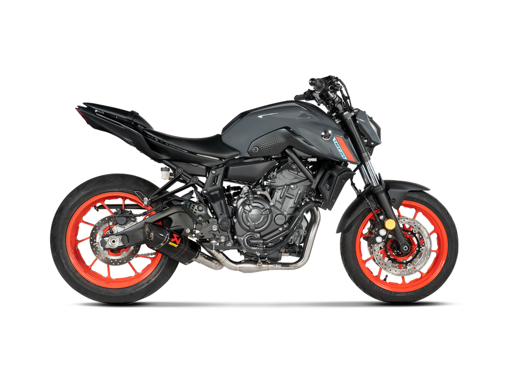 AKRAPOVIC  S-Y7R2-AFC  Stainless Steel/Carbon Fiber Race Exhaust MT-07/FZ-07 XSR 700/Tracer 900 GT  2016-2024  1810-2226