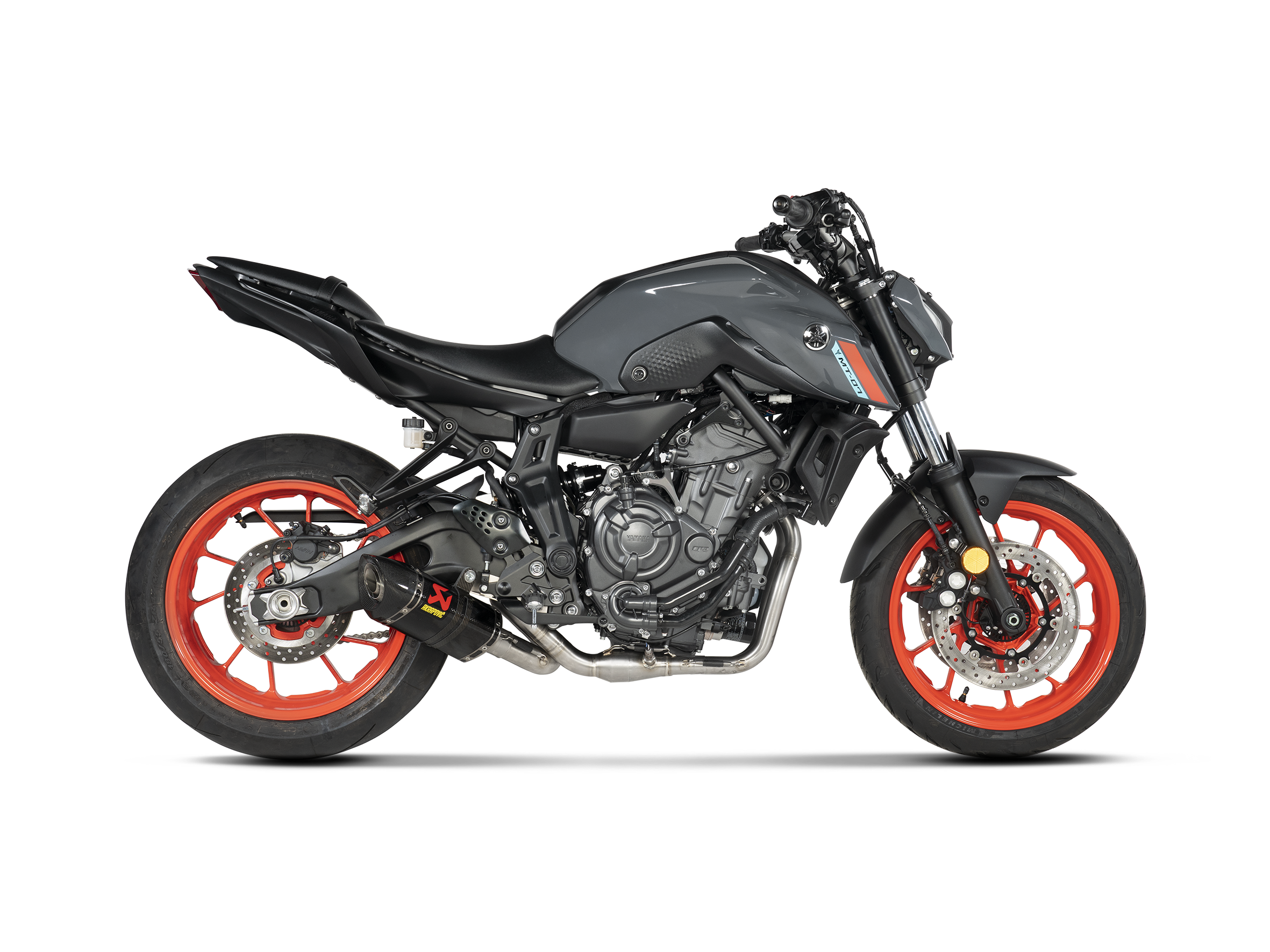 AKRAPOVIC  S-Y7R2-AFC  Stainless Steel/Carbon Fiber Race Exhaust MT-07/FZ-07 XSR 700/Tracer 900 GT  2016-2024  1810-2226