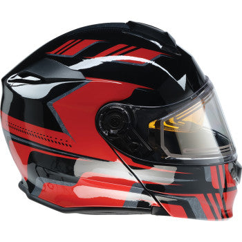Z1R Solaris 2.0 Helmet - First Tracks - Electric - Dual Pane - Black/Red - Medium 0120-0827