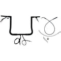FAT BAGGERS INC. 1-1/4" EZ Install Flat Top Handlebar - 14" - Black 749014-B