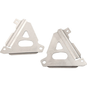 WORKS CONNECTION Radiator Brace Set - Silver - Kawasaki 18-301