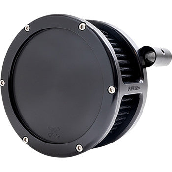 FEULING OIL PUMP CORP. BA Air Cleaner Kit - Black with Black Filter - '08-'17 Dyna/Softail/Touring 5553