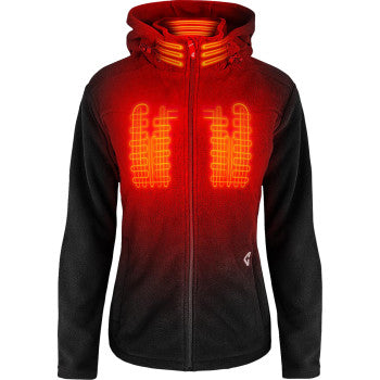 GERBING HEATED CLOTHING Women's 7V Thermite Fleece Heated Jacket 2.0 - Black - Small GER-TFJKT-7V-W-B-S
