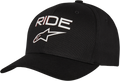 ALPINESTARS Ride Transfer Hat - Black/White - Small/Medium 1211810101020SM