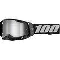 100% Racecraft 2 Goggle - Black - Silver Mirror  50010-00034