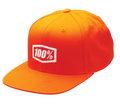 100% Youth Icon Snapback Hat - Orange - One Size 20047-00002