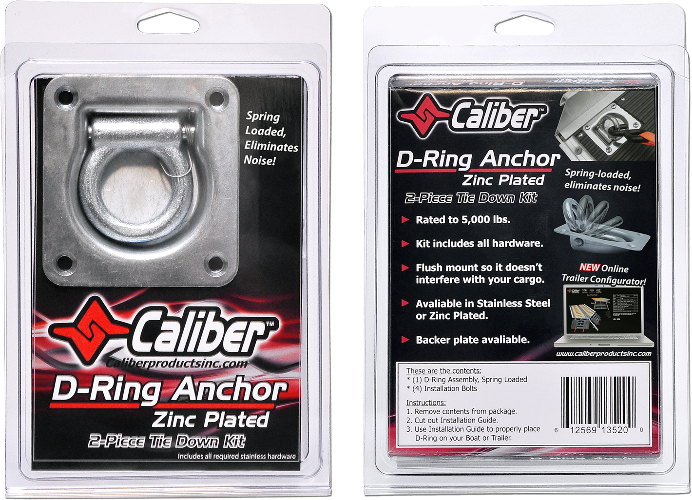 CALIBER D-Ring - Zinc/Steel 13520