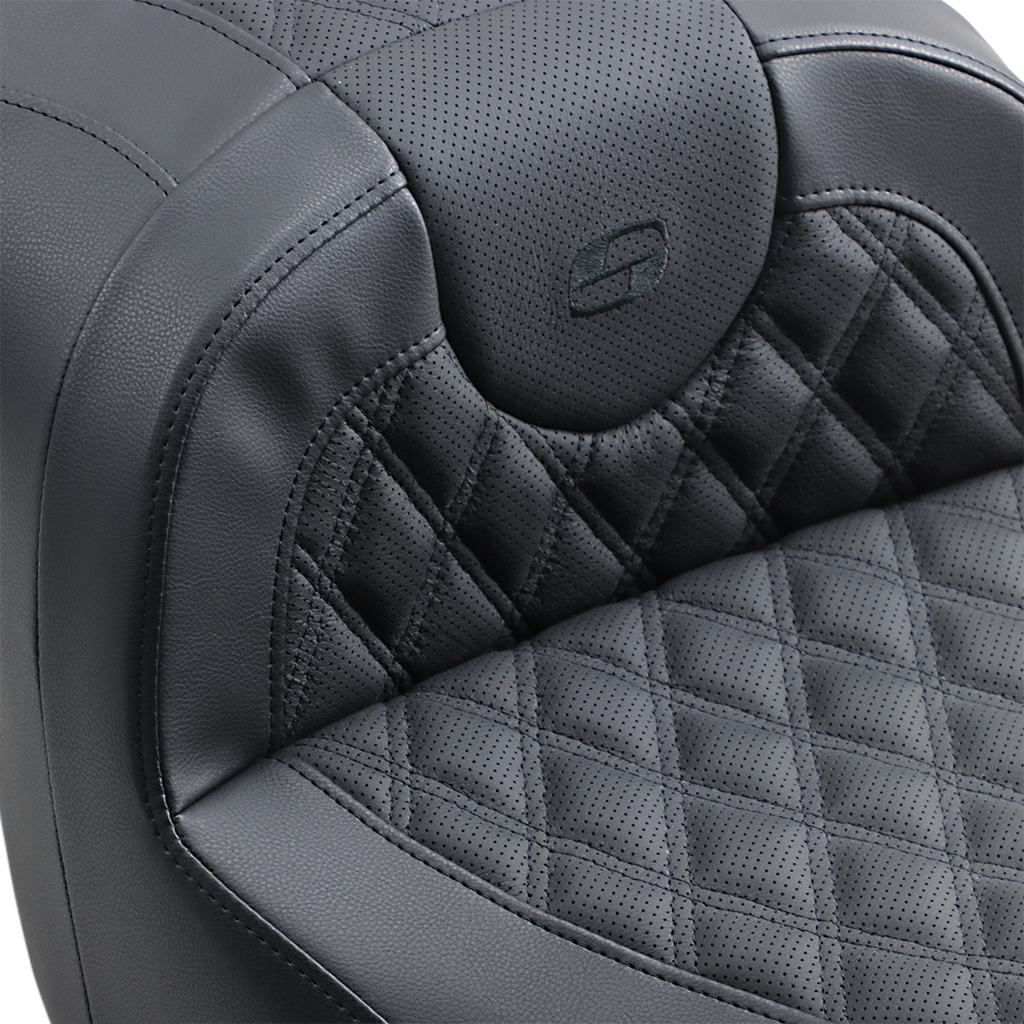 SADDLEMEN Seat - Roadsofa - Without Backrest - Full Lattice Stitch - Black H18-07-182
