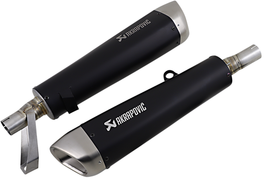 AKRAPOVIC Street Twin Mufflers - Titanium S-T9SO2-HCQTBL 1811-3993