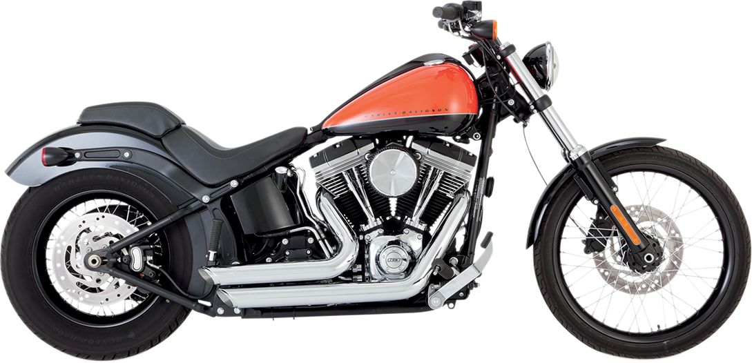 VANCE & HINES Shortshots Staggered Exhaust System - Chrome 17225