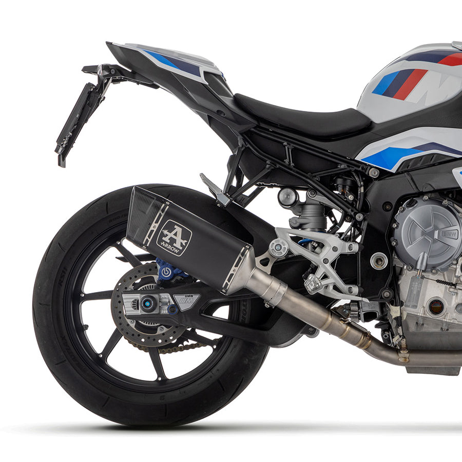 71506PTN Arrow HOMOL Pista Slip-on Exhaust, Titanium Dark for BMW M/S1000RR 20-25